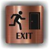 Exit (Barva podkladu Bronz, Rámeček Bez rámečku, Velikost 200x200)