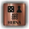 Herna (Barva podkladu Bronz, Rámeček S rámečkem, Velikost 200x200)