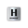 Hydrant (Barva podkladu Nerez, Rámeček Bez rámečku, Velikost 200x200)