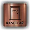 Kancelář (Barva podkladu Bronz, Rámeček S rámečkem, Velikost 200x200)