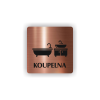 Koupelna (Barva podkladu Černá, Rámeček Bez rámečku, Velikost 200x200)