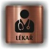 Lékař (Barva podkladu Bronz, Rámeček S rámečkem, Velikost 200x200)