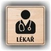 Lékař (Barva podkladu Buk, Rámeček S rámečkem, Velikost 200x200)