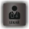 Lékař (Barva podkladu Černá, Rámeček Bez rámečku, Velikost 200x200)