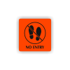 PIC NO ENTRY CERVENA BR