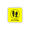 No entry (Barva podkladu Černá, Rámeček Bez rámečku, Velikost 200x200)