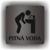 Pitná voda (Barva podkladu Černá, Rámeček Bez rámečku, Velikost 200x200)