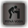 Pitná voda (Barva podkladu Černá, Rámeček S rámečkem, Velikost 200x200)