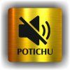 Potichu (Barva podkladu Zlatá, Rámeček Bez rámečku, Velikost 200x200)