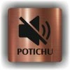 Potichu (Barva podkladu Bronz, Rámeček Bez rámečku, Velikost 200x200)