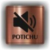Potichu (Barva podkladu Bronz, Rámeček S rámečkem, Velikost 200x200)