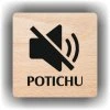 Potichu (Barva podkladu Buk, Rámeček Bez rámečku, Velikost 200x200)