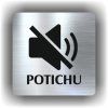 Potichu (Barva podkladu Nerez, Rámeček Bez rámečku, Velikost 200x200)