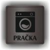 Pračka (Barva podkladu Černá, Rámeček S rámečkem, Velikost 200x200)