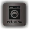Prádelna 2 (Barva podkladu Černá, Rámeček S rámečkem, Velikost 200x200)