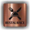 Restaurace (Barva podkladu Bronz, Rámeček Bez rámečku, Velikost 200x200)