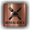 Restaurace (Barva podkladu Bronz, Rámeček S rámečkem, Velikost 200x200)