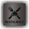 Restaurace (Barva podkladu Černá, Rámeček Bez rámečku, Velikost 200x200)
