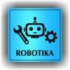 Robotika (Barva podkladu Modrá, Rámeček S rámečkem, Velikost 200x200)