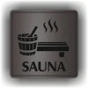 Sauna (Barva podkladu Černá, Rámeček S rámečkem, Velikost 200x200)