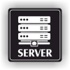 Server (Barva podkladu Bílá, Rámeček Bez rámečku, Velikost 200x200)