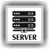 Server (Barva podkladu Bílá, Rámeček S rámečkem, Velikost 200x200)