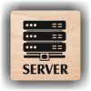 Server (Barva podkladu Buk, Rámeček Bez rámečku, Velikost 200x200)