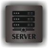 Server (Barva podkladu Černá, Rámeček Bez rámečku, Velikost 200x200)