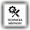 Technická místnost (Barva podkladu Bílá, Rámeček S rámečkem, Velikost 200x200)