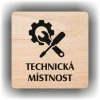 Technická místnost (Barva podkladu Buk, Rámeček Bez rámečku, Velikost 200x200)