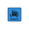PIC TOALETY MODRA RA