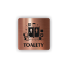 Toalety (Barva podkladu Černá, Rámeček Bez rámečku, Velikost 200x200)