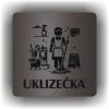 Uklízečka (Barva podkladu Černá, Rámeček Bez rámečku, Velikost 200x200)