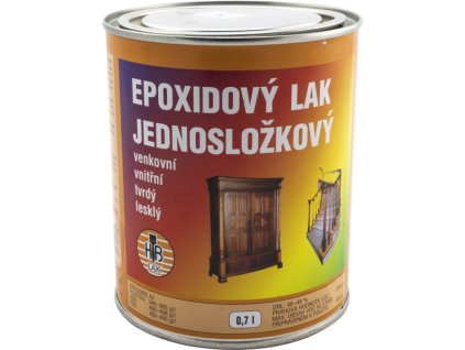 hb lak epoxidovy jednoslozkovy lak na drevo a kov leskly 700 ml