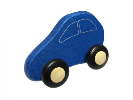 dřevěné autíčko modré