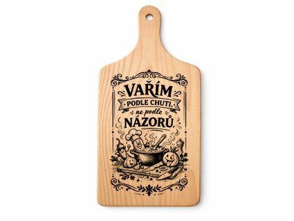 Dřevěné prkénko s vtipným gravírováním