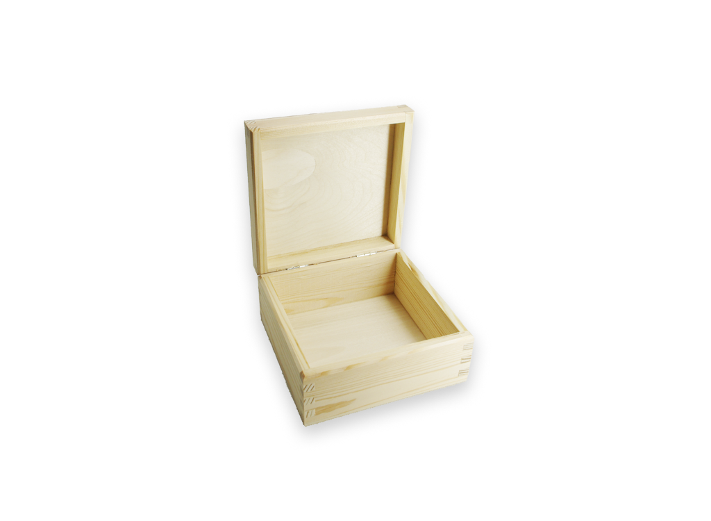 Dřevěná krabička | čtverec | malá