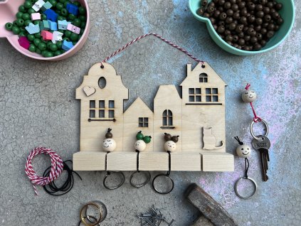 Věšák na klíče - kreativní sada