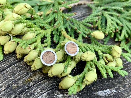 Náušnice Pecičky Mahagon