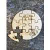 Dřevěné puzzle - omalovánka s alpakou