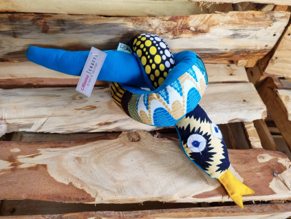 snake blue front