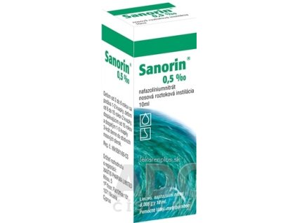 Sanorin 0,5 ‰ int nao (fľ.skl.hnedá) 1x10 ml