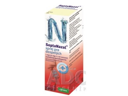 Septanazal sprej pre dospelých aer nao (fľ.HDPE s rozpr.) 1x10 ml