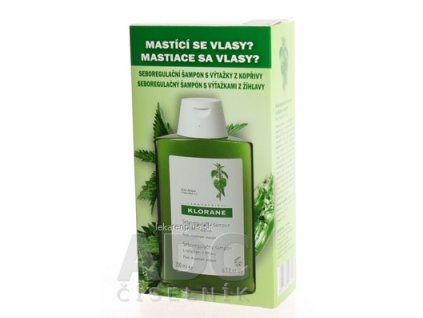 KLORANE SHAMPOOING à lOrtie šampón s výťažkami zo žíhľavy, mastné vlasy 1x200 ml