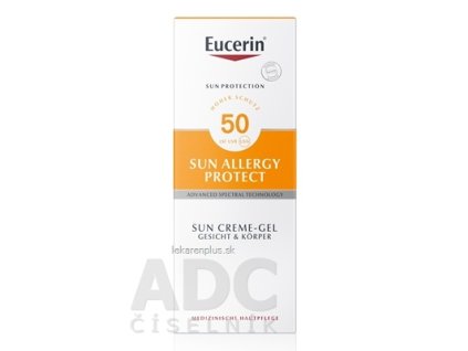 Eucerin SUN ALLERGY PROTECT SPF 50 ochranný krémový gél na opaľovanie proti alergii na slnko 1x150 ml