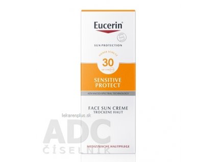 Eucerin SUN SENSITIVE PROTECT SPF 30 krém na tvár vysoko ochranný na opaľovanie 1x50 ml