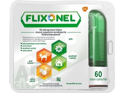 Flixonel 50 mikrogramov/dávka aer nau (fľ.skl.jantárová + dávkov.pump.) 1x60 dávok