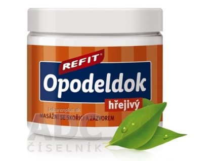 REFIT OPODELDOK hrejivý masážny, so škoricou, zázvorom a kapsaicínom 1x200 ml