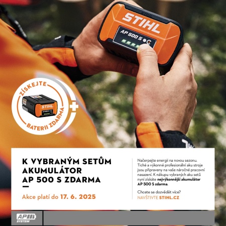 Výhodné SETY akustrojů STIHL s akumulátory AP 500 S
