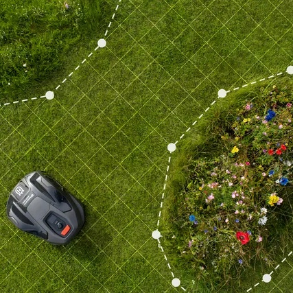 Průvodce instalací virtuálních hranic robotické sekačky Husqvarna Automower